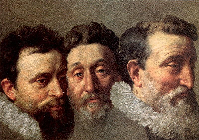 POURBUS, Frans the Younger Head Studies of Three French Magistrates Sweden oil painting art